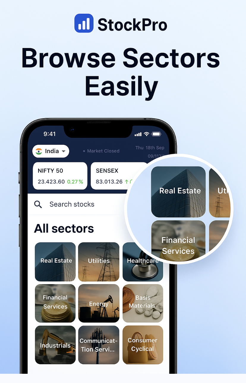 StockPro app — Market signals